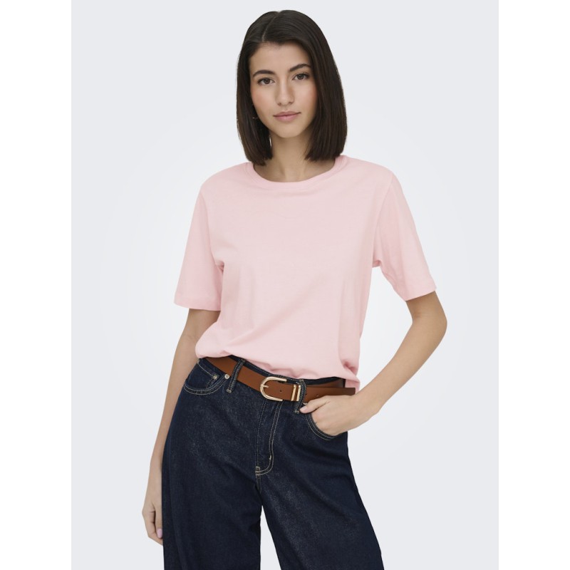 JDY Rex Basic T-Shirt - Chalk Pink