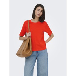 JDY Rex Basic T-Shirt - Orange.Com