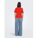 JDY Rex Basic T-Shirt - Orange.Com