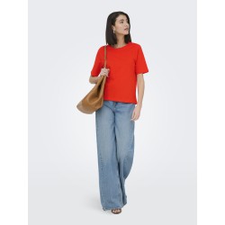 JDY Rex Basic T-Shirt - Orange.Com