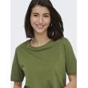 JDY Rex Basic T-Shirt - Peat Moss