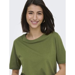 JDY Rex Basic T-Shirt - Peat Moss