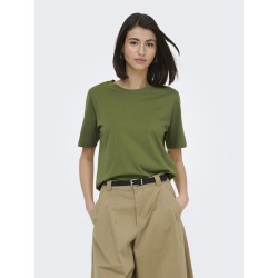 JDY Rex Basic T-Shirt - Peat Moss