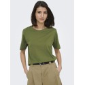 JDY Rex Basic T-Shirt - Peat Moss