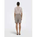 ONLY Siesta MW Pull-up Hør Shorts - Walnut
