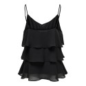 ONLY Linn Flæse Singlet - Sort