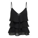 ONLY Linn Flæse Singlet - Sort