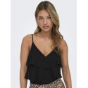 ONLY Linn Flæse Singlet - Sort