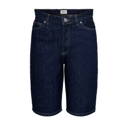 ONLY Sonny Højtaljede Brede Denim Shorts - Dark Blue Denim / Rinse
