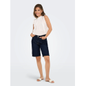 ONLY Sonny Højtaljede Brede Denim Shorts - Dark Blue Denim / Rinse