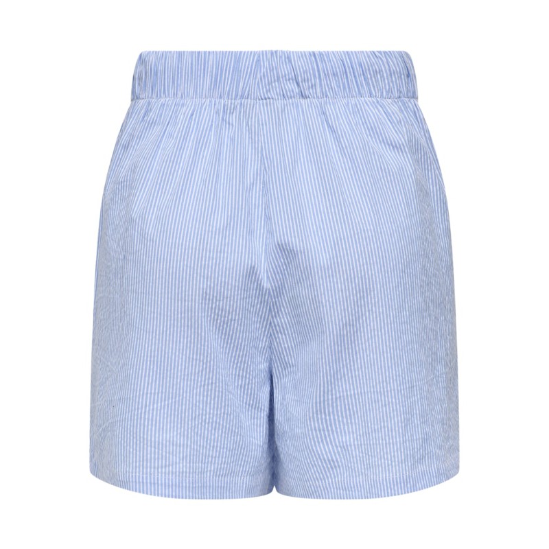 ONLY Augusta Stribet Shorts - Cloud Dancer / Blue Stripes