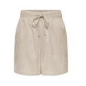 ONLY Augusta Stribet Shorts - Feather Gray / Cloud Dancer