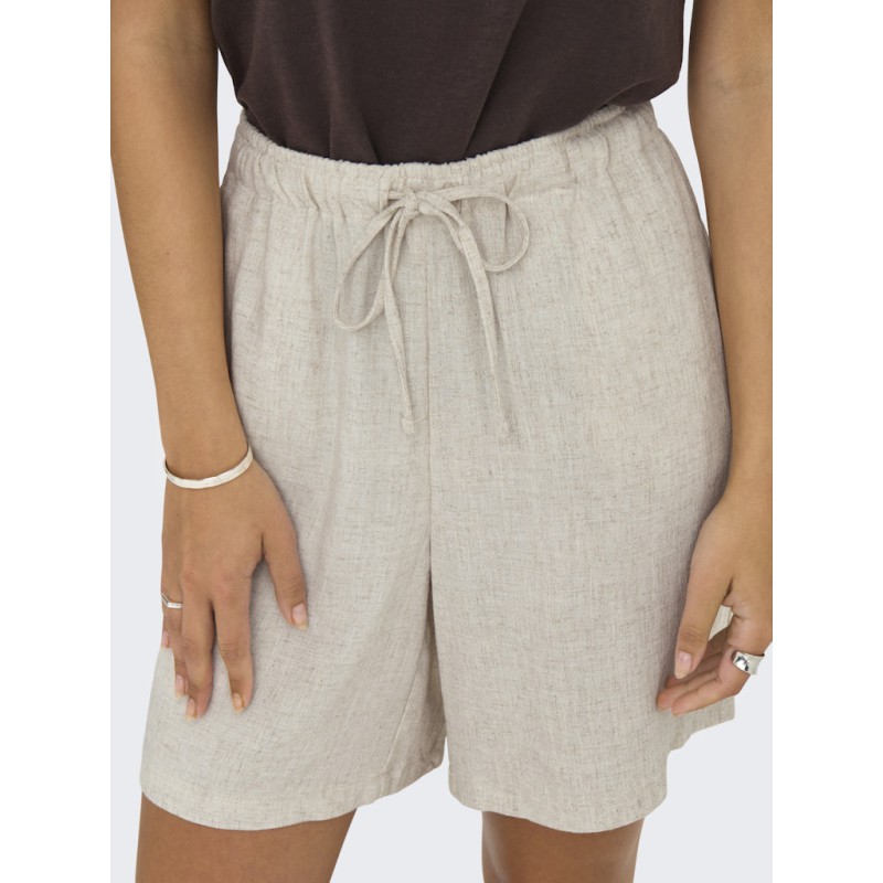 ONLY Siesta Hør Shorts - Moonbeam