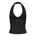 ONLY Malia S/L Halterneck Top - Sort