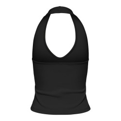ONLY Malia S/L Halterneck Top - Sort