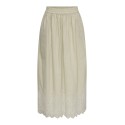 ONLY Tulum Broderi Anglaise Maxi Nederdel - Olive Gray