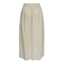 ONLY Tulum Broderi Anglaise Maxi Nederdel - Olive Gray