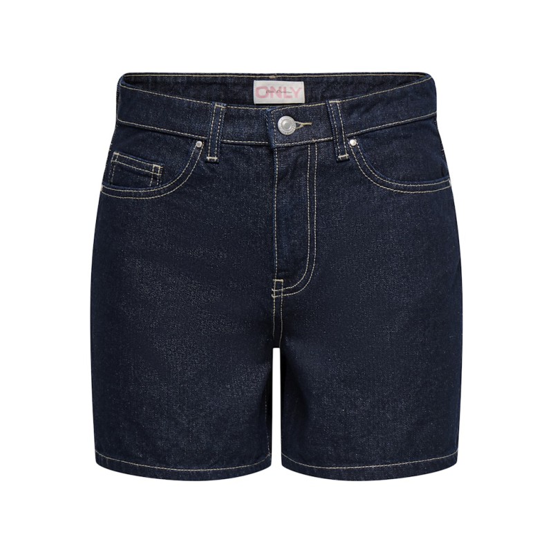 ONLY Phine Denim Shorts - Dark Blue Denim / Rinse