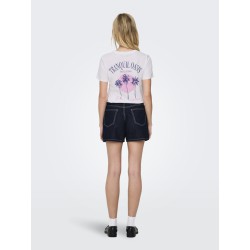 ONLY Phine Denim Shorts - Dark Blue Denim / Rinse