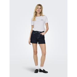ONLY Phine Denim Shorts - Dark Blue Denim / Rinse