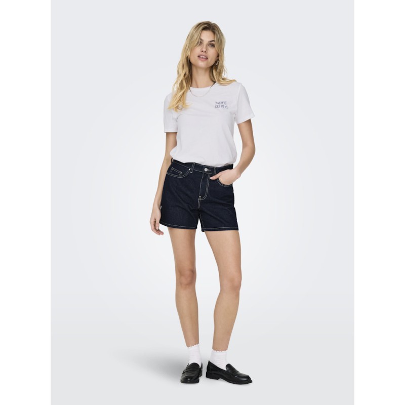 ONLY Phine Denim Shorts - Dark Blue Denim / Rinse