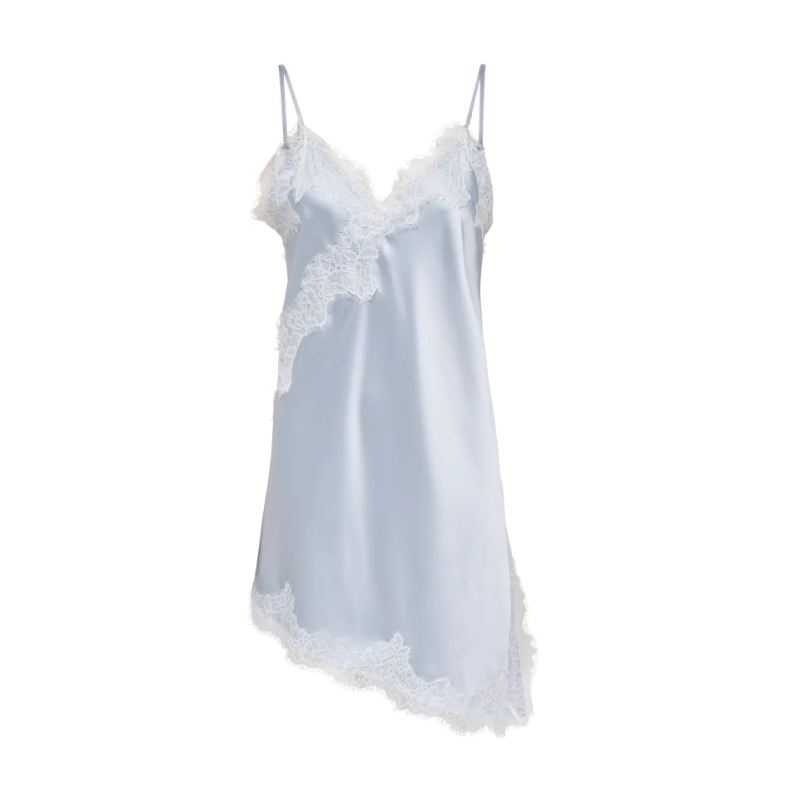 ONLY Bella Strop Satin Blonde Kjole - Niagara Mist