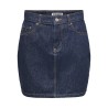 ONLY Stella Kort Denim Nederdel - Dark Blue Denim
