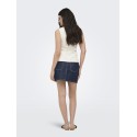 ONLY Stella Kort Denim Nederdel - Dark Blue Denim