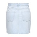 ONLY Stella Kort Denim Nederdel - Light Blue Denim