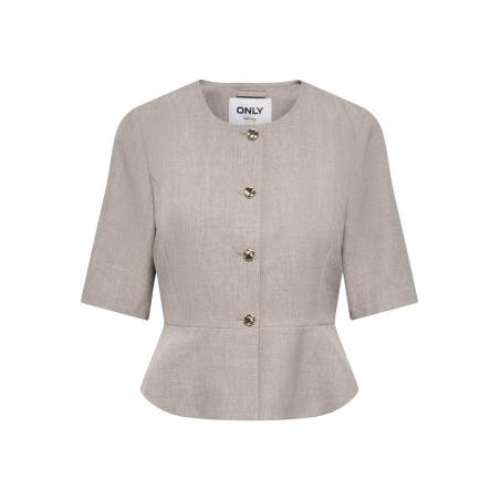 ONLY Linda Kortærmet Peplum Blazer - fungi