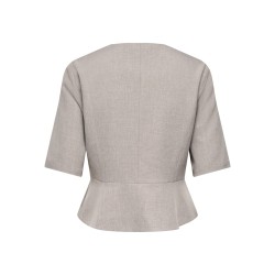 ONLY Linda Kortærmet Peplum Blazer - fungi
