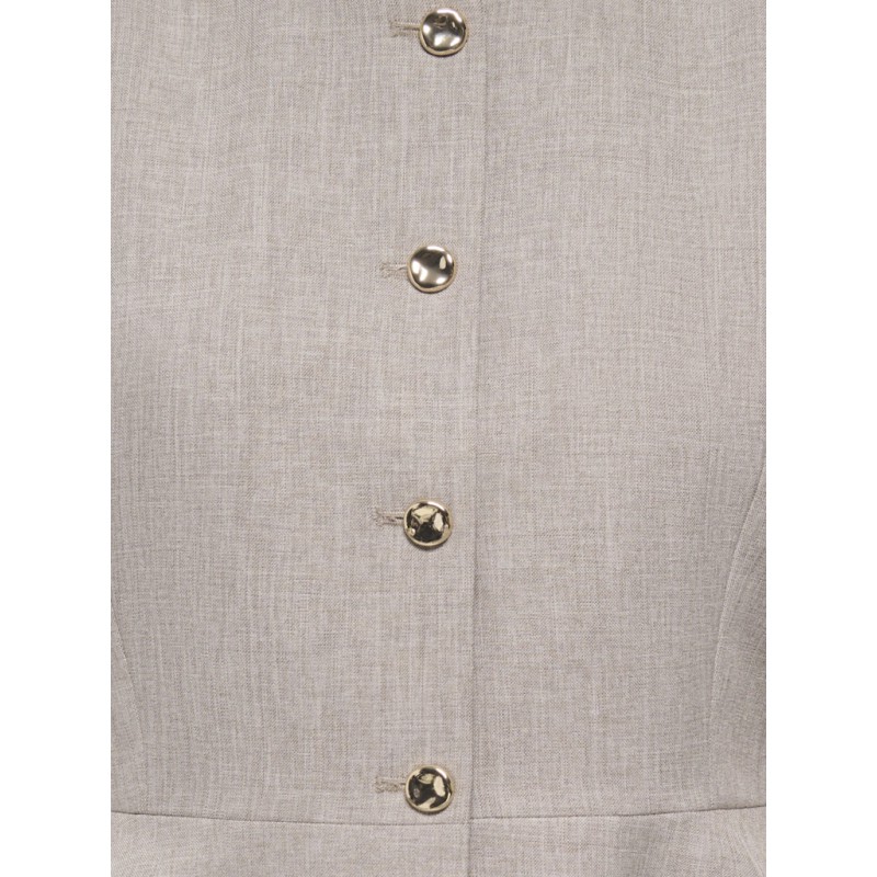 ONLY Linda Kortærmet Peplum Blazer - fungi