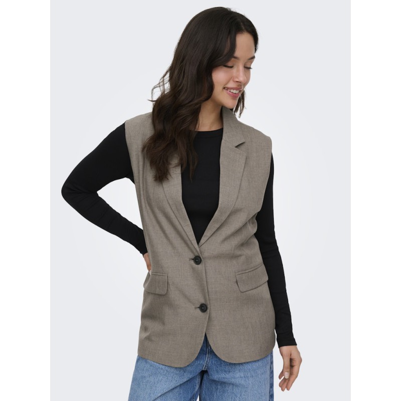 ONLY Linda Oversize Vest - Major Brown