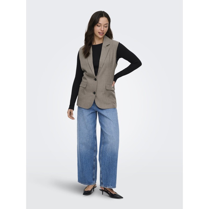 ONLY Linda Oversize Vest - Major Brown