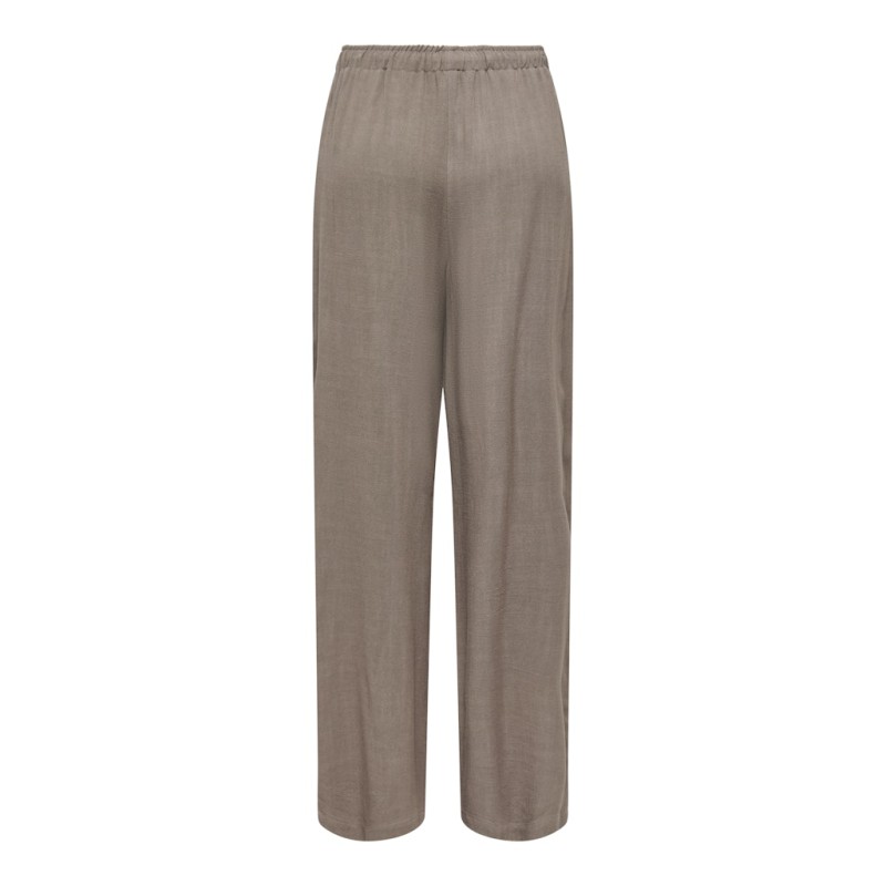 ONLY Siesta MW Pull-Up Hør Bukser - Walnut