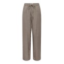 ONLY Siesta MW Pull-Up Hør Bukser - Walnut