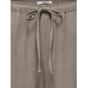 ONLY Siesta MW Pull-Up Hør Bukser - Walnut
