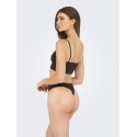 ONLY Vicky Rib Seamless Top - Seal Brown