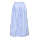 JDY Mio Højtaljede Midi Nederdel - Cashmere Blue / Cloud Dancer