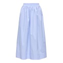 JDY Mio Højtaljede Midi Nederdel - Cashmere Blue / Cloud Dancer
