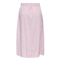 JDY Mio Højtaljede Midi Nederdel - Chalk Pink / Fig