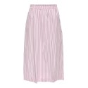 JDY Mio Højtaljede Midi Nederdel - Chalk Pink / Fig
