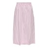 JDY Mio Højtaljede Midi Nederdel - Chalk Pink / Fig
