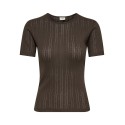 JDY Salsa Mia S/S Top - Chocolate Brown