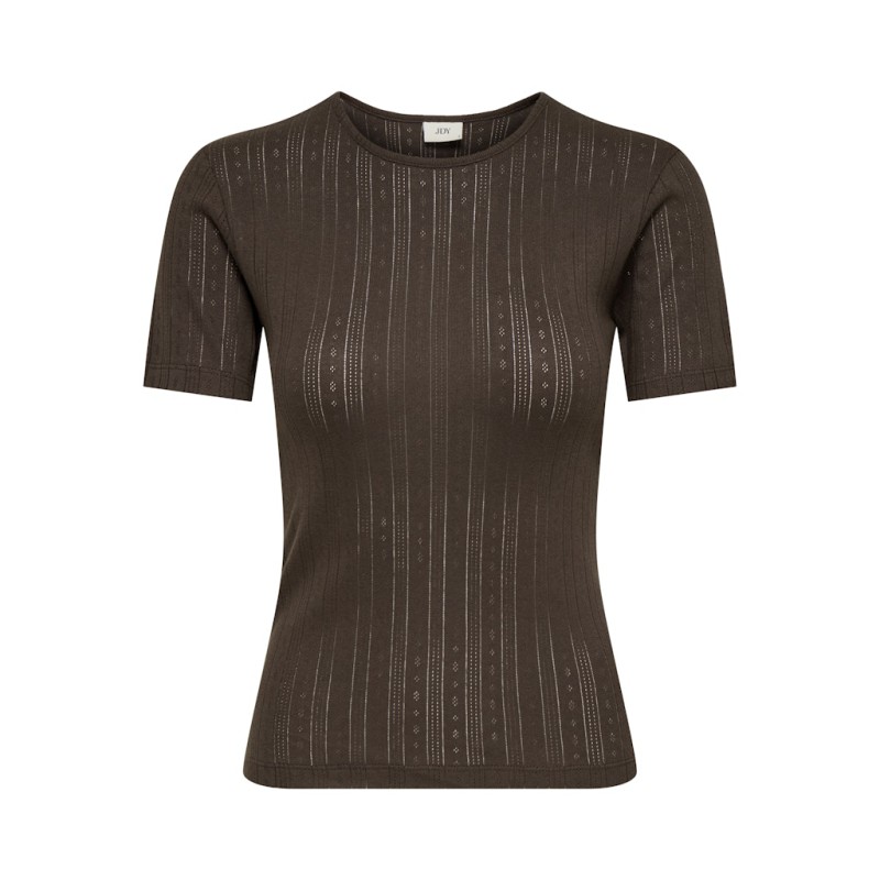 JDY Salsa Mia S/S Top - Chocolate Brown