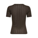 JDY Salsa Mia S/S Top - Chocolate Brown
