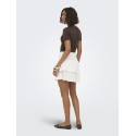 JDY Salsa Mia S/S Top - Chocolate Brown