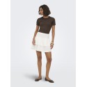 JDY Salsa Mia S/S Top - Chocolate Brown