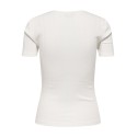 JDY Salsa Mia S/S Top - Cloud Dancer