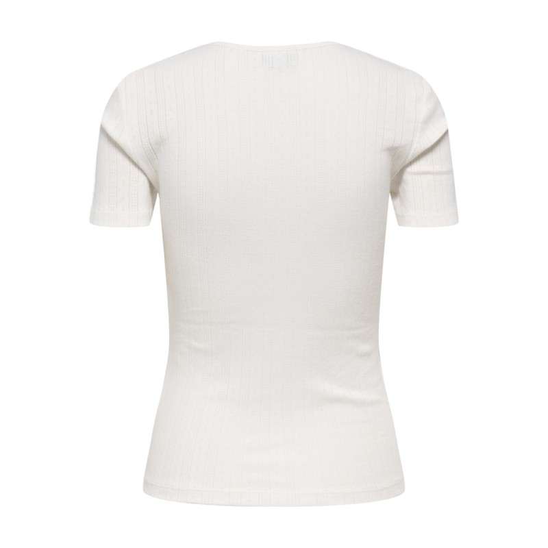 JDY Salsa Mia S/S Top - Cloud Dancer